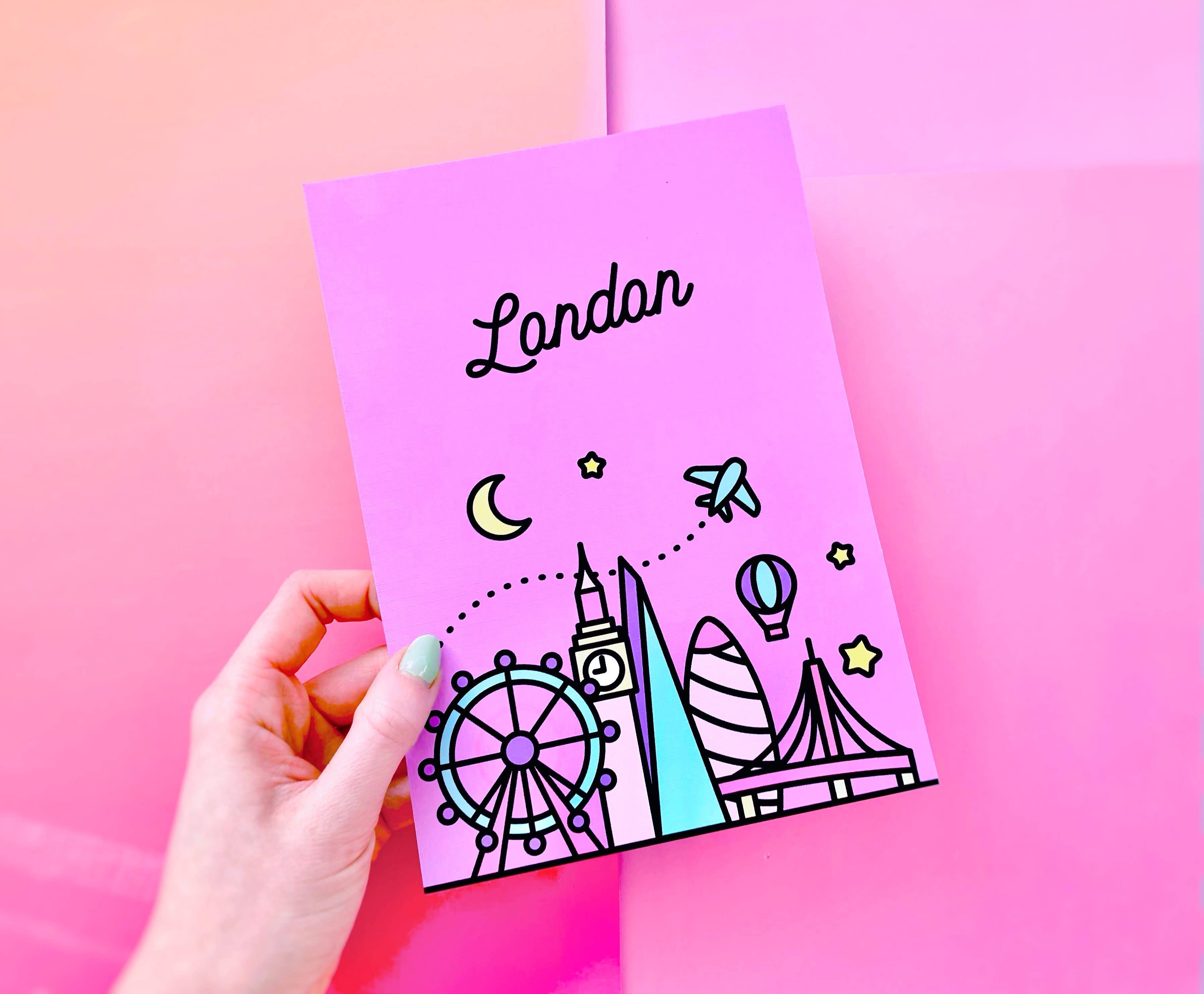 CoconuTacha - Wholesale Art Print - London Skyline Art Print2