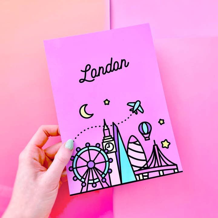 CoconuTacha - Wholesale Art Print - London Skyline Art Print2