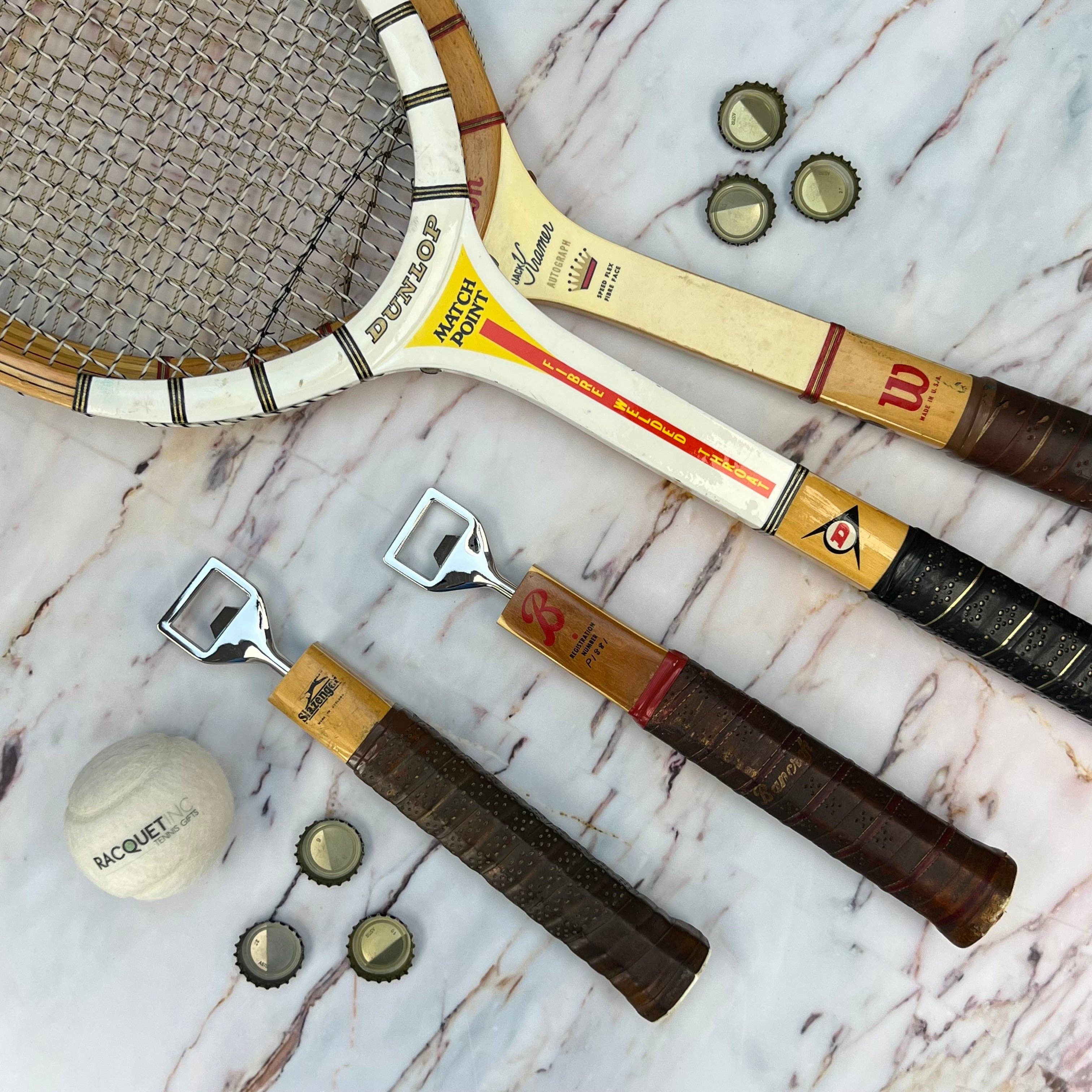 Racquet Inc - Wholesale Bottle/Wine Opener - Antique Wooden Tennis Racquet Beer Bottle Opener2