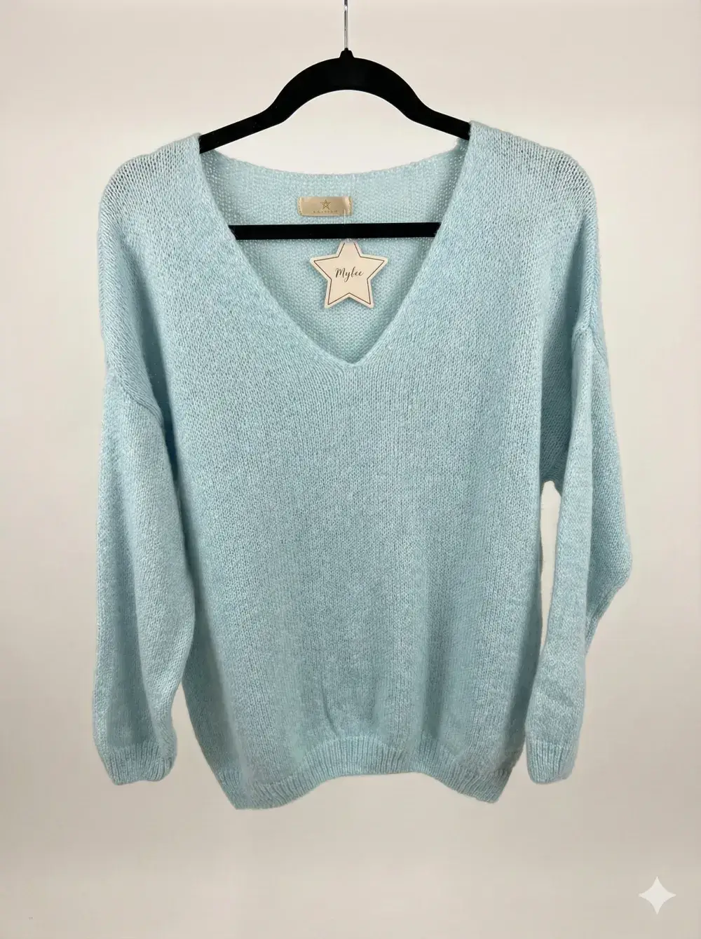 Mimi & Gogo - Vente Pull en maille – femme - Pull uni basique @20127_uni39