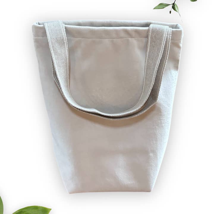 Cream velour Tote – Handmade Bag for wholesale by everydaybags.gifts