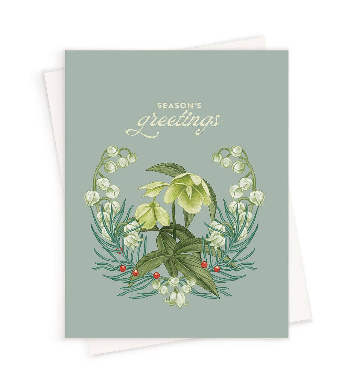 LINNA – Engroshandel Årstidshilsenkort – Ferie | Sæsonens Hilsener Blå Blomster | Kort1