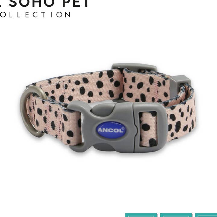 Collier à motifs Soho Pet Collection Dalmation 20-30 cm pour la vente par Ancol Pet Products Ltd