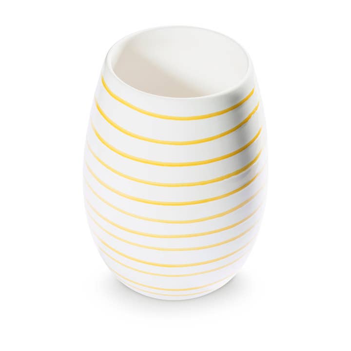 vase jaune flammé (H : 21 cm) pour la vente par Gmundner Keramik Handels GmbH