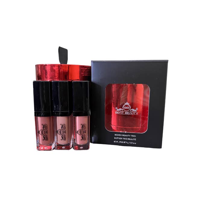 Juego de mini trío de brillo de labios «Room Key» para venta al por mayor de Bent Beauty