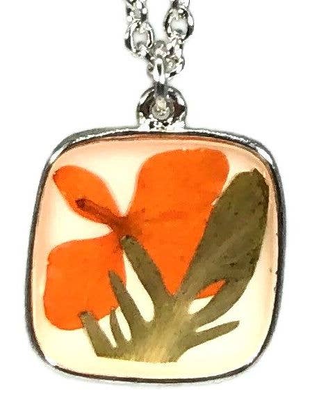 Breng me naar Tahiti oranje kleine vierkante ketting voor wholesale door Shari Dixon