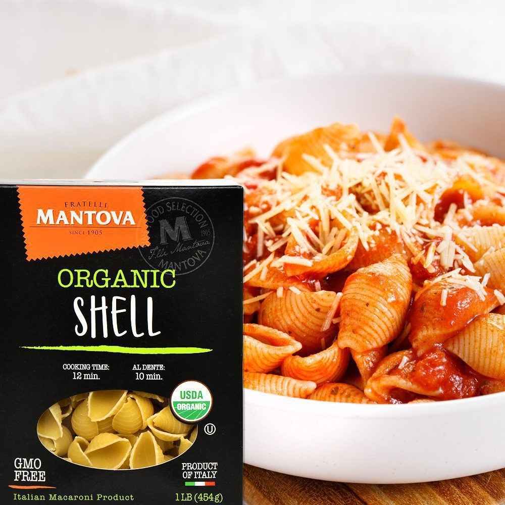 Fine Italian Food - Wholesale Pasta - Mantova Organic Shells Pasta, 1 lb.1