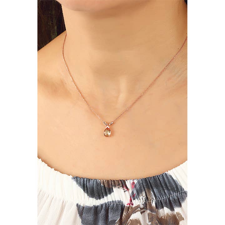 Natuurlijke Zultaniet hanger 925 sterling zilveren ketting voor wholesale door Azuris Silver