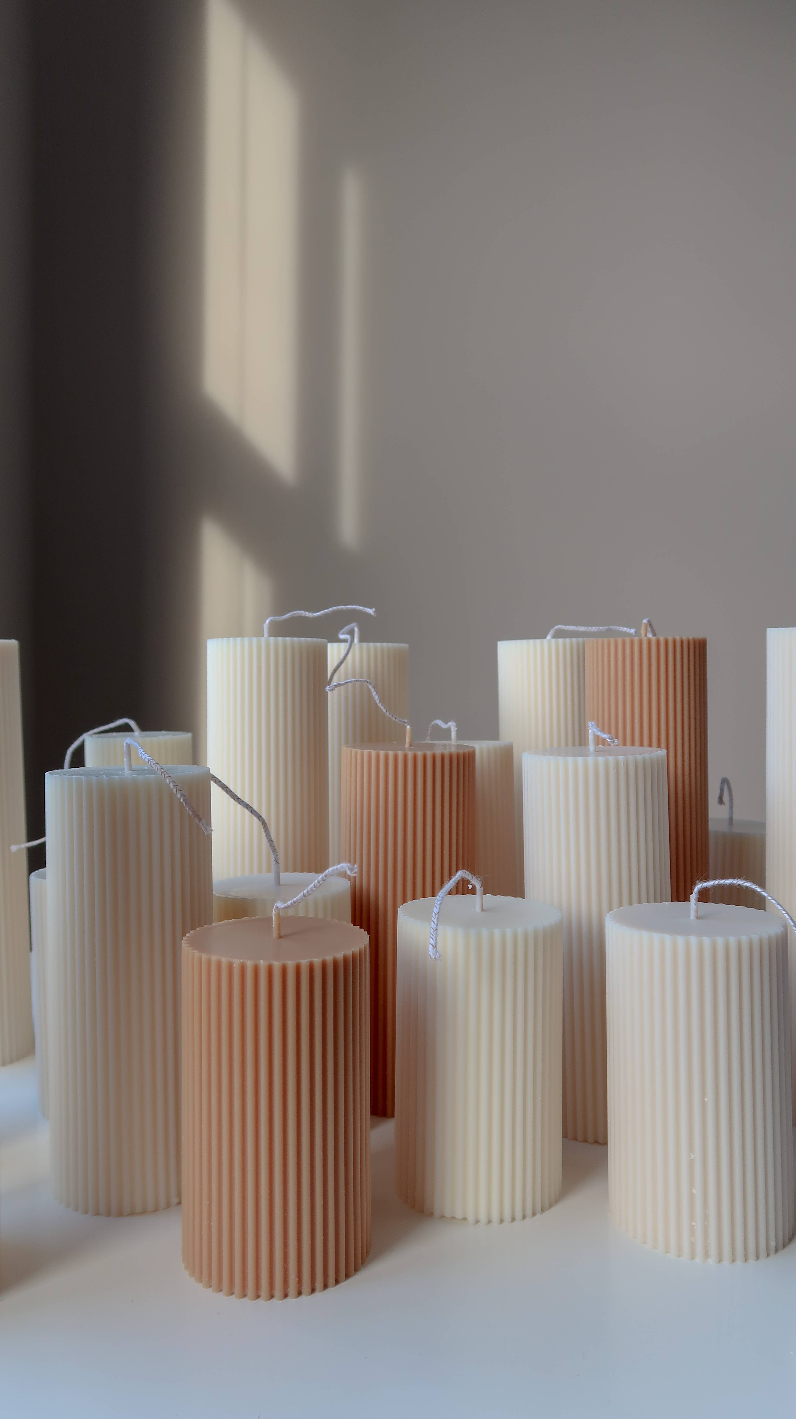 Jeune Home - Wholesale Pillar candle - Small Scented Soy Ribbed Pillar Candle | Wedding candle8