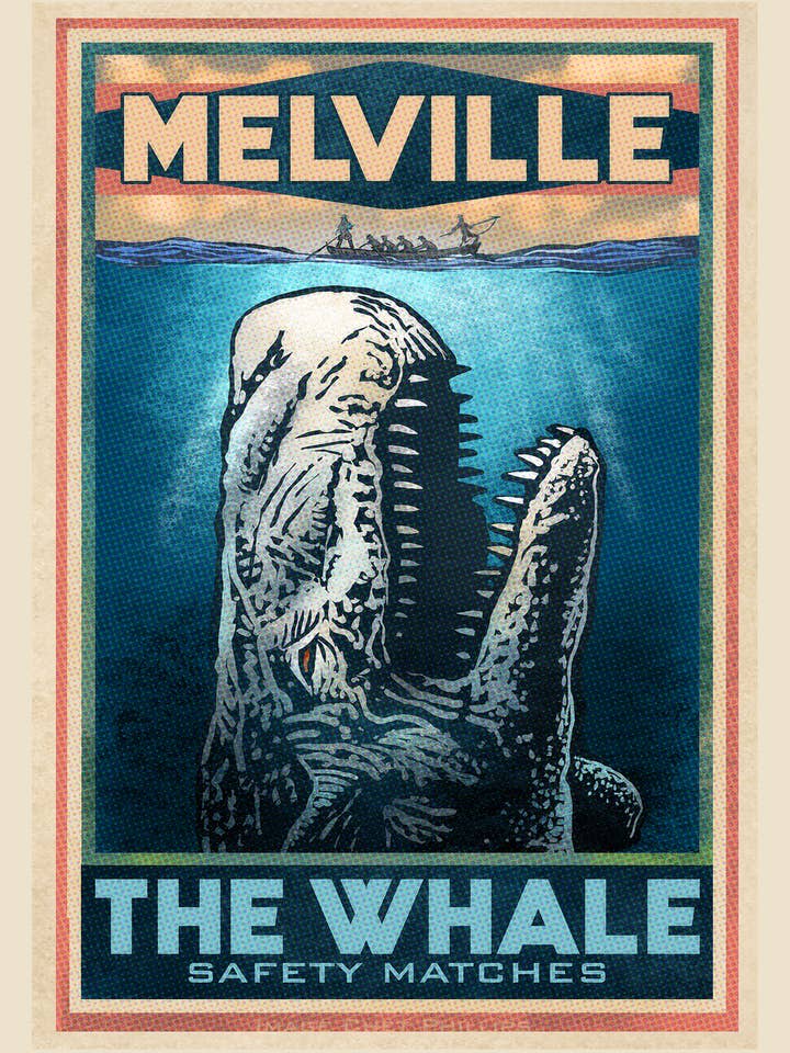 The Whale Brand 5" x 7" Matchbox print for wholesale by ChetArt