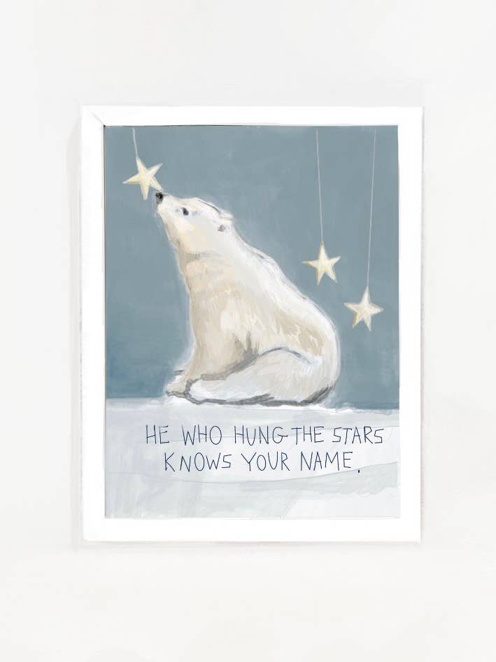 He Knows Your Name Polar Print for wholesale by The Painted Katie