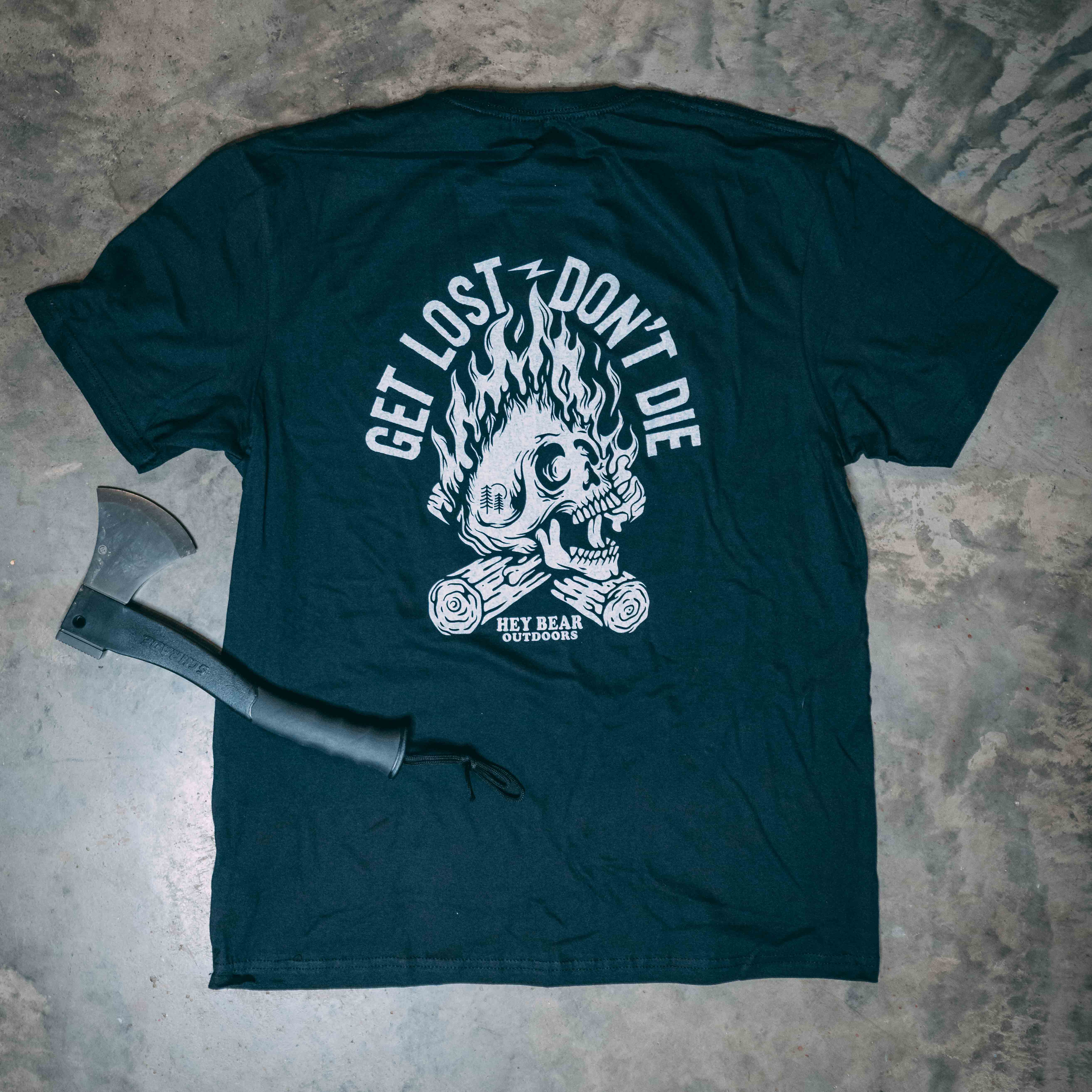 Hey Bear Outdoors - Wholesale T-Shirt (Graphic) - Unisex - Get Lost • Don't Die - Backcountry, Hiking, Camping T-Shirt5
