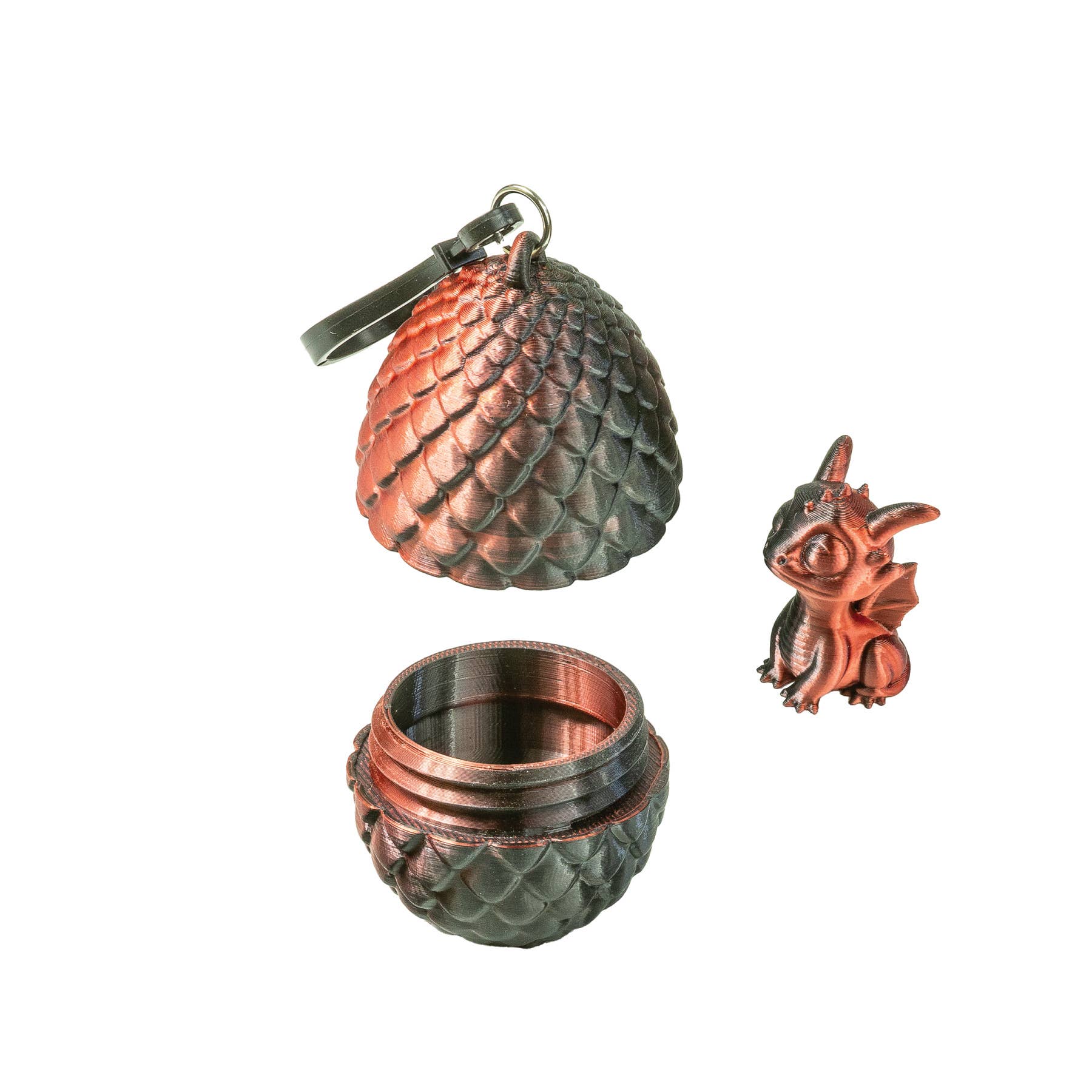 Geddes - Wholesale Keychain - Kids - 3D PRINTED DRAGON EGG W/ MINI DRAGON KEYCHAIN   12/DSP6