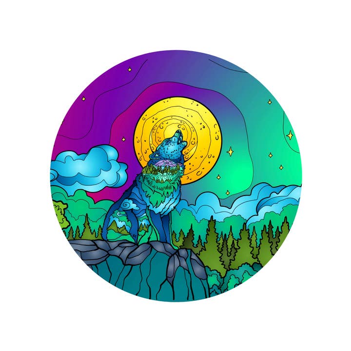 Wolf - Howling at the Moon for wholesale by Alaska Wild & Free