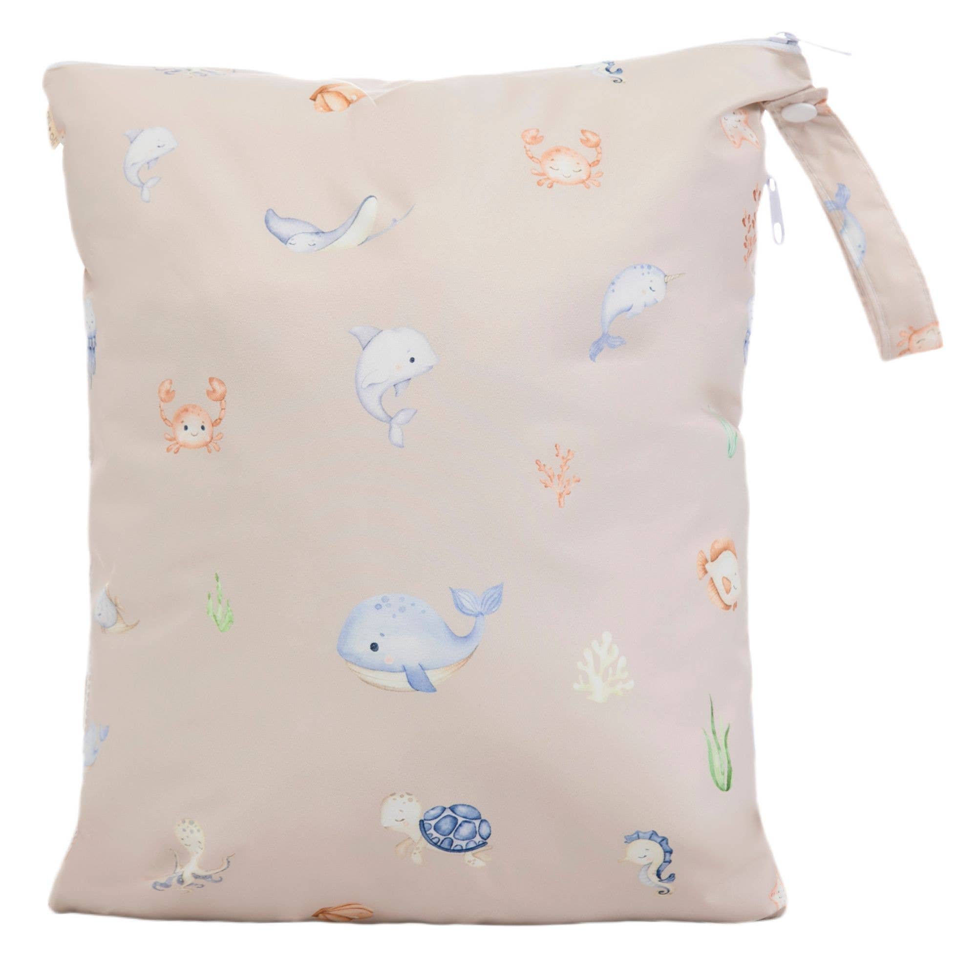 Ali+Oli - Vente Sac étanche - Enfant et bébé - Sac humide/sec à double compartiment avec poche en mesh (Sous-marin)3