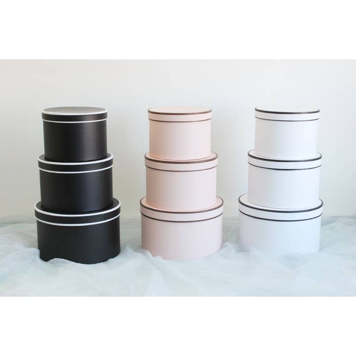 Elegant Design Supply - Wholesale Gift Box - French Inspired Round Flower Box