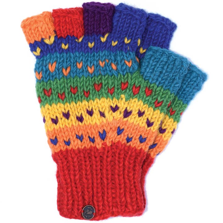 Black Yak Ltd - Venta al por mayor Guantes - Unisex - Guantes sin Dedos - Pura Lana - Comercio Justo