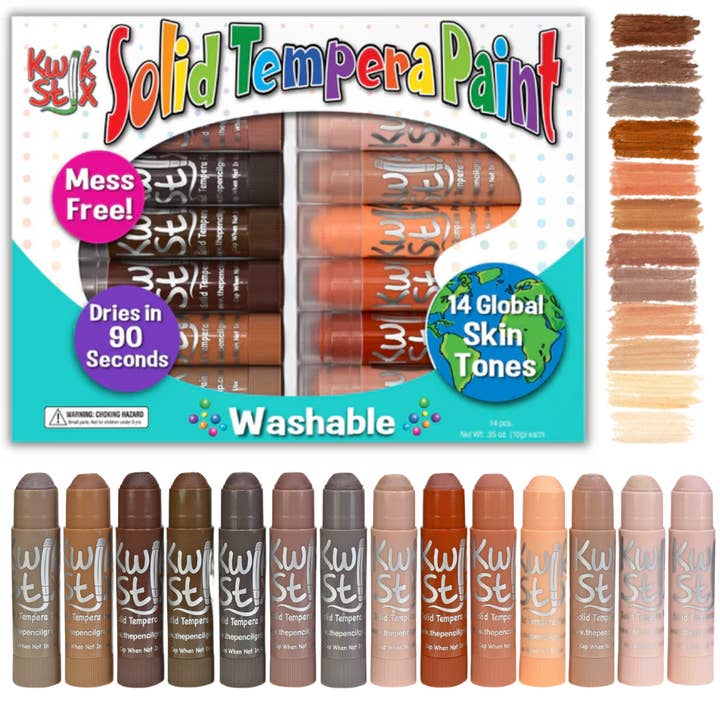 Kwik Stix Global Skin Tone Set 14 pcs TPG-672 por atacado de TPG Creations / The Pencil Grip