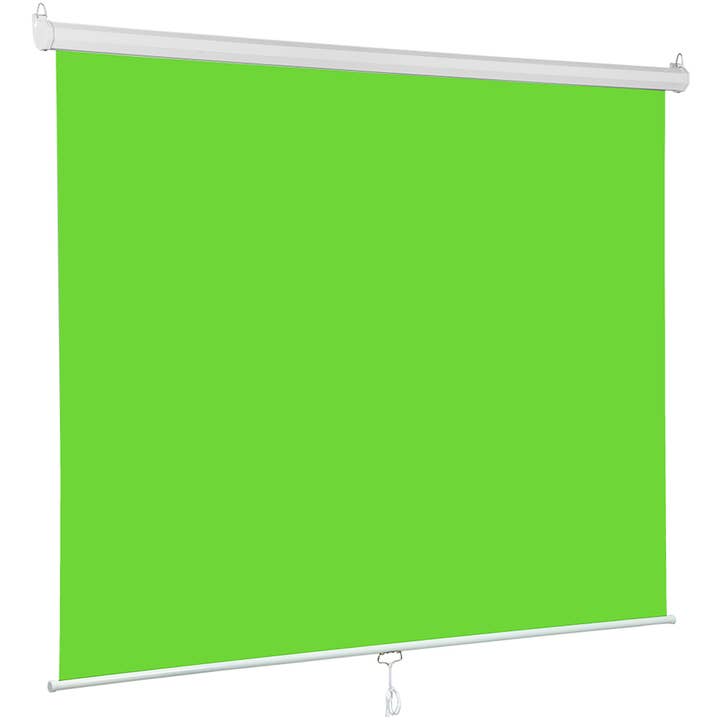 KHOMO GEAR – wholesale Photography backdrop – Extra Large 84" x 84" Pull Down Green Screen Backdrop
