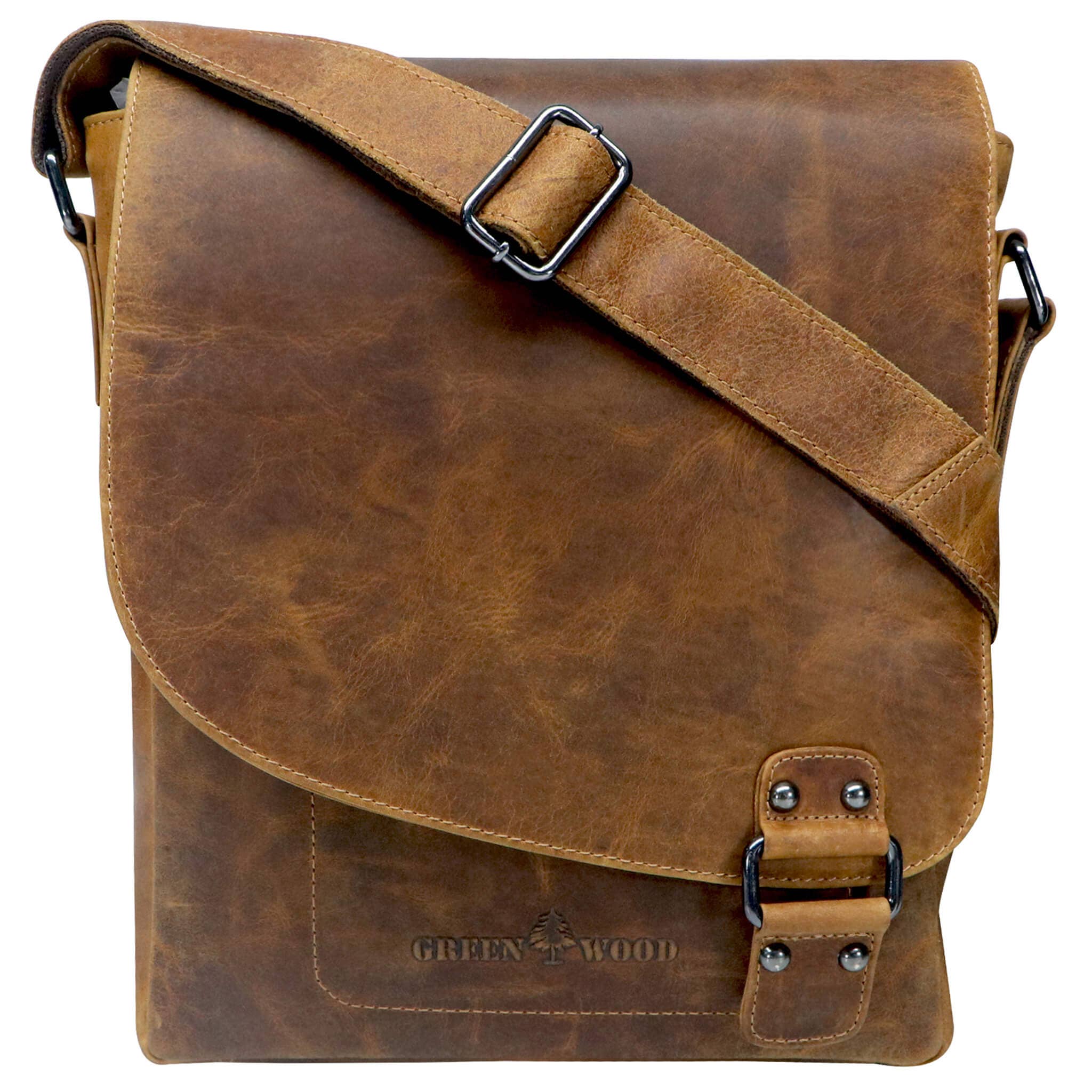 Greenwood - Wholesale Messenger Bag - Unisex - Hedwig A4 leather women's shoulder bag for men7