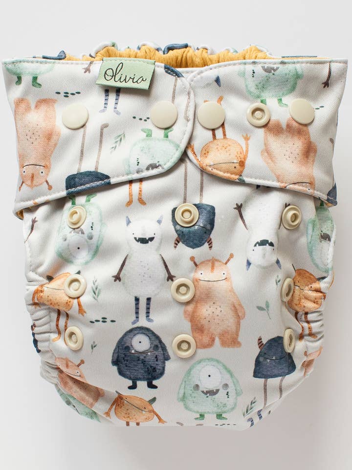 Olivia Narrow Snaps V2 - Crumpets for wholesale by Olivia Diapers