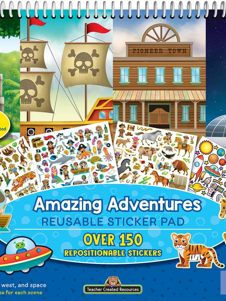 Bloc adhesivo reutilizable Amazing Adventures para venta al por mayor de Teacher Created Resources