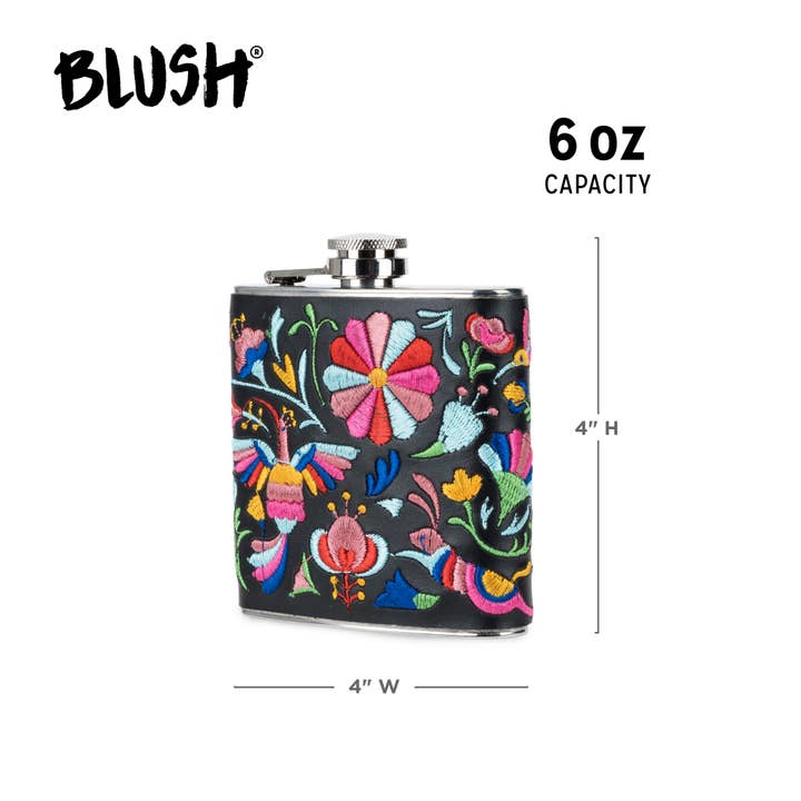 Blush - Wholesale Flask - Embroidered Flask