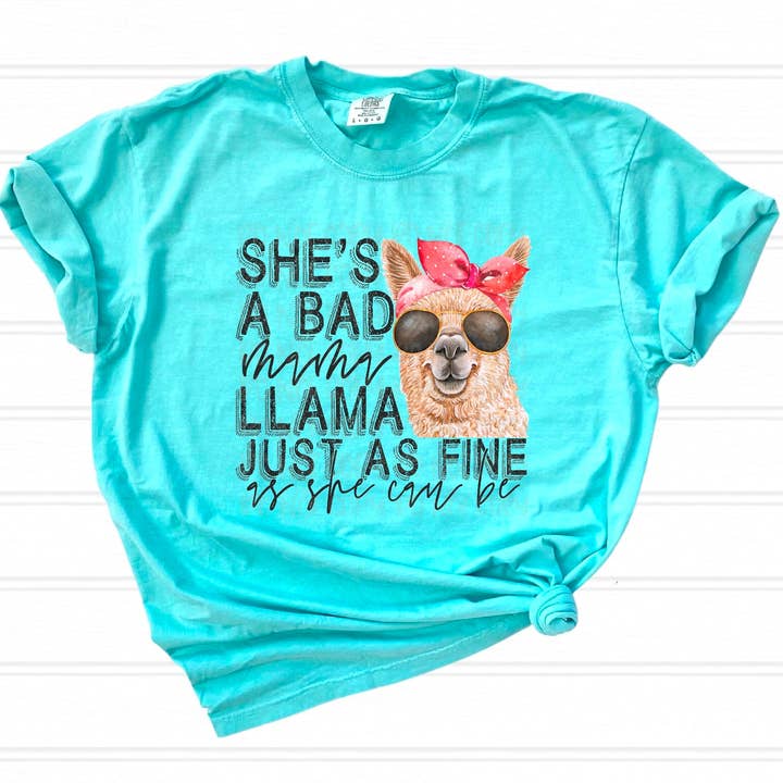 Bad Mama Llama DTF Transfer pour la vente par K and M Designs
