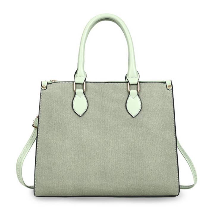 Purse Green Pebble Grain Satchel Handbag for Women for wholesale on Faire1