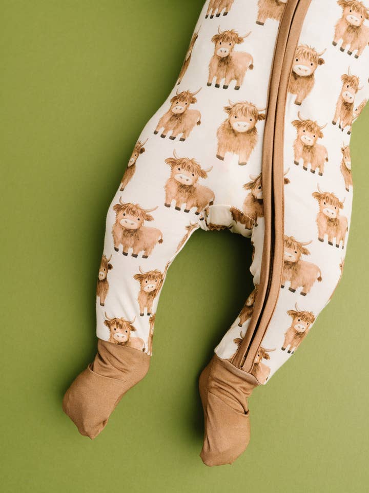 Little One Shop - Wholesale Sleepsuit - Baby - Mini Highland Bamboo Sleeper3