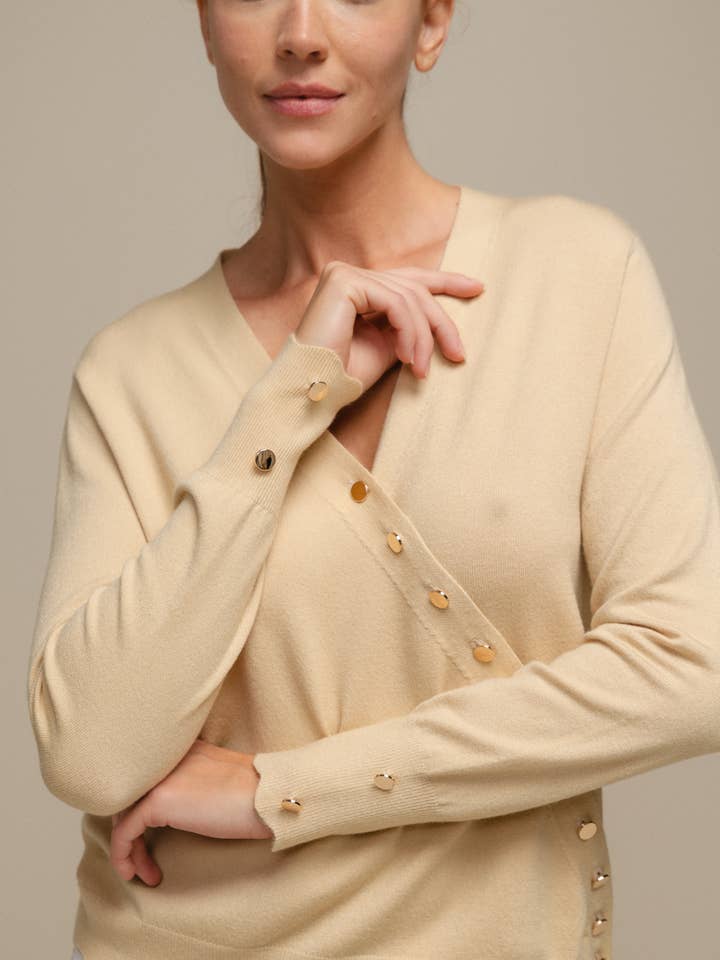 SMF - Wholesale Knit Sweater - Women's - 249186 - CACHE COEUR 50%VI 28%NY 22%PE31