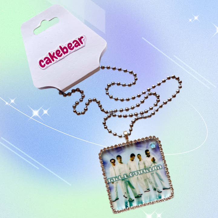 Bedazzled Backstreet Boys Millennium Y2K Necklace for wholesale by Cakebear