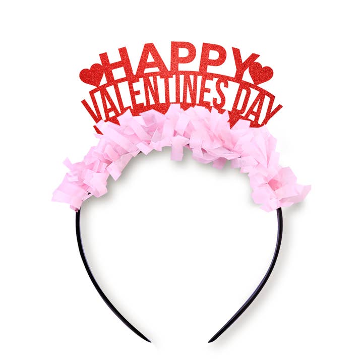 Happy Valentines Day Party Crown Headband for wholesale by Festive Gal