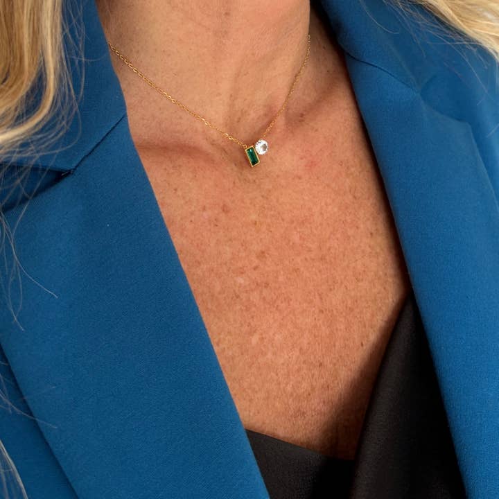 OE! - Wholesale Pendant/Charm Necklace - ZIRCON GLOW - collana1