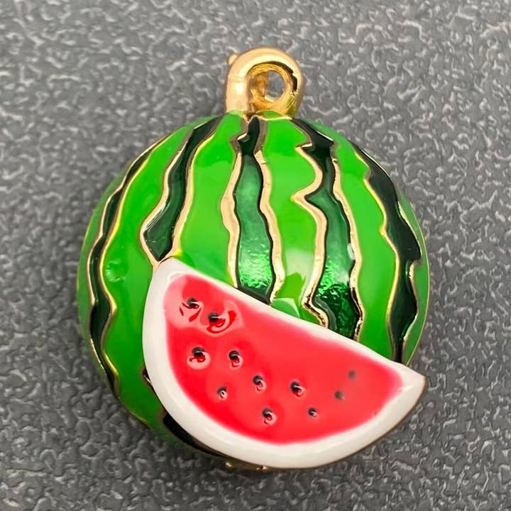 Enamel Watermelon Brooch for wholesale by Mio Queena