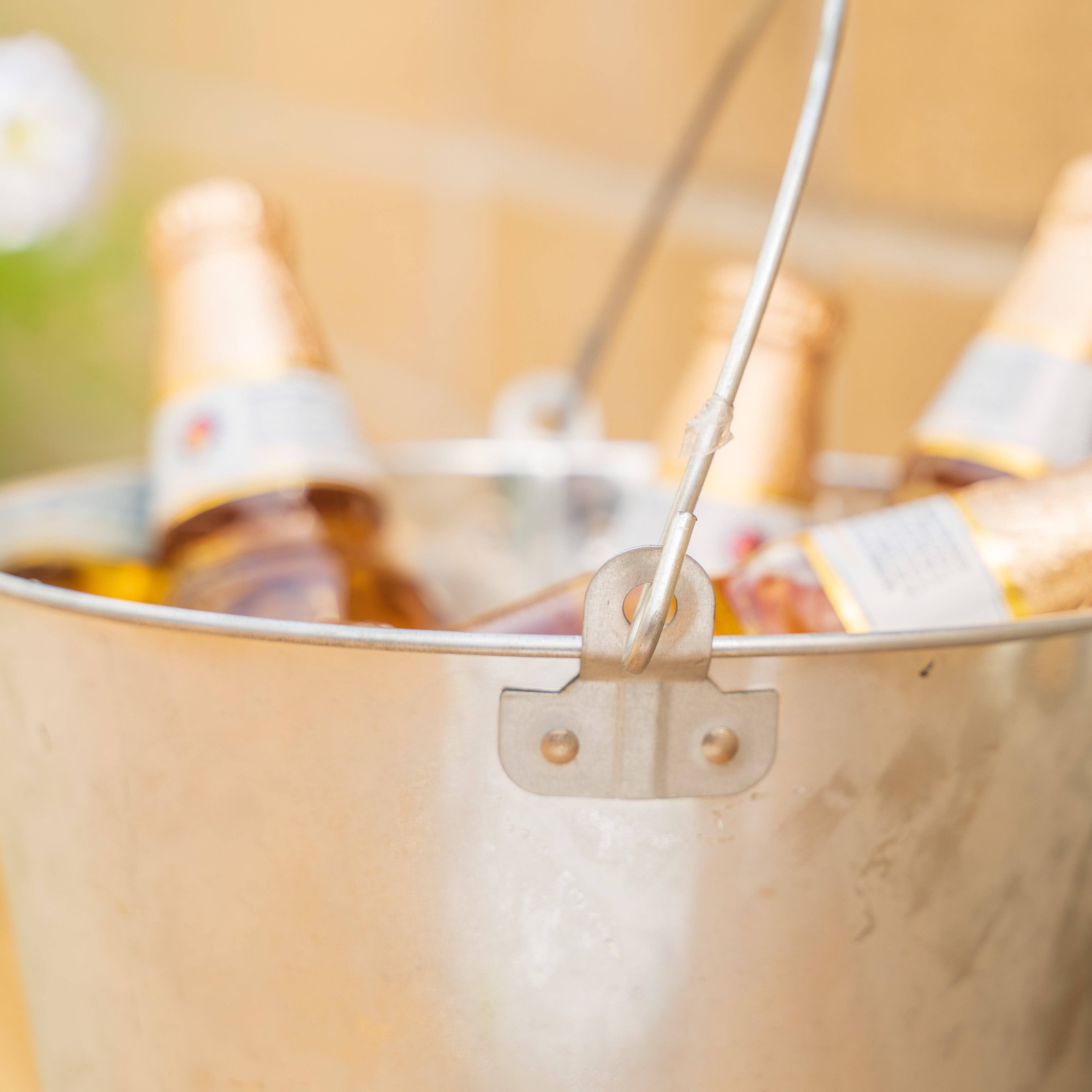 Portofino International Trading, USA - Wholesale Bucket/Pail - Metal Pail Bucket Silver - 1 Gallon10