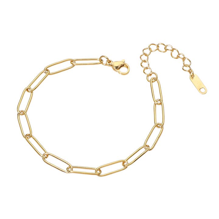 Sensibling Corp. - Wholesale Link & Chain Bracelet - Stainless Steel Paperclip Chain Bracelet2