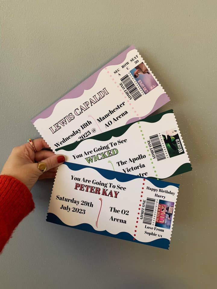 Biglietto per eventi personalizzato, regalo, souvenir per la vendita all'ingrosso da parte di Printicole