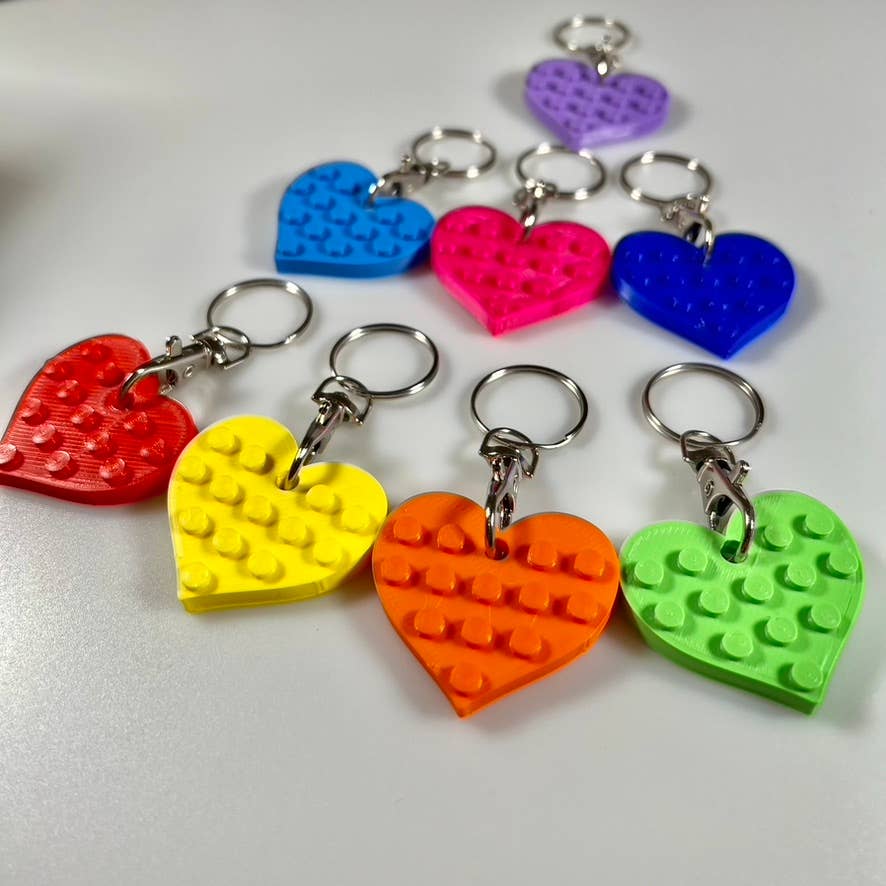 Made Happy Gifts - Wholesale Keychain – Child - Keyring set *REFILL PACK* Compatible with LEGO® Bricks2