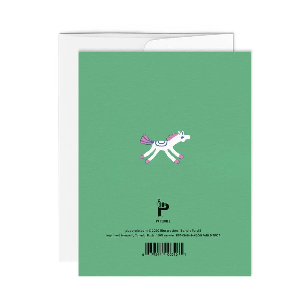 Paperole – Engroshandel Julekort – GINGERBREAD HOUSE — lykønskningskort1