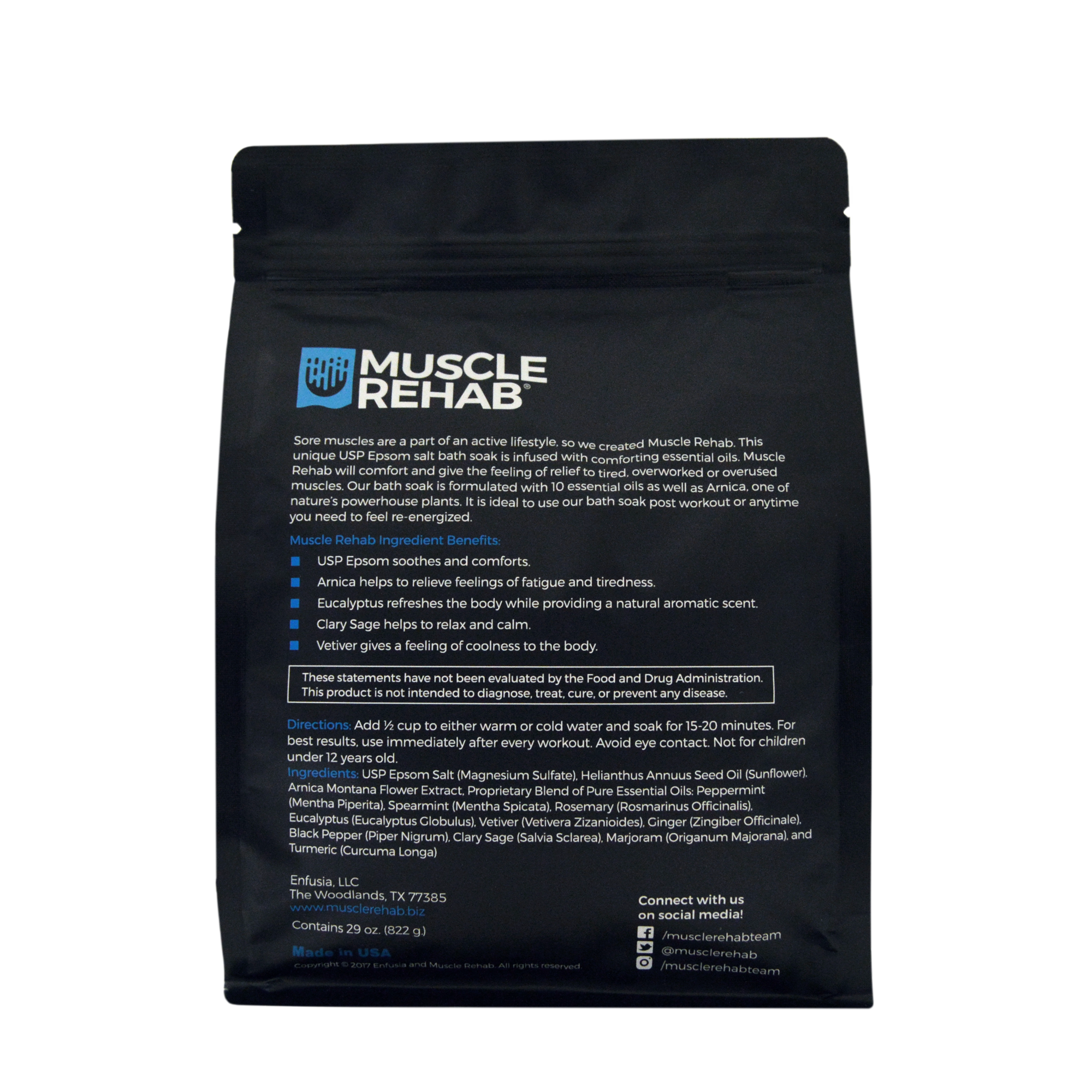 Muscle Rehab - Wholesale Bath Soak/Milk - Magnesium Arnica Bath Soak for Pain Relief Athletic Recovery1