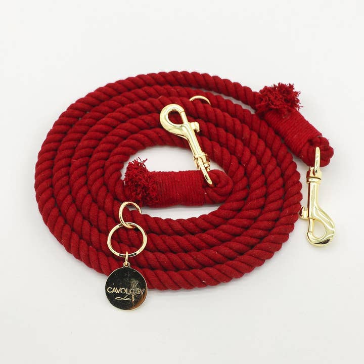 Cavology – wholesale Hundkoppel - Hund – HUNDKOPPEL HANDFRITT REP - Röd Crimson0