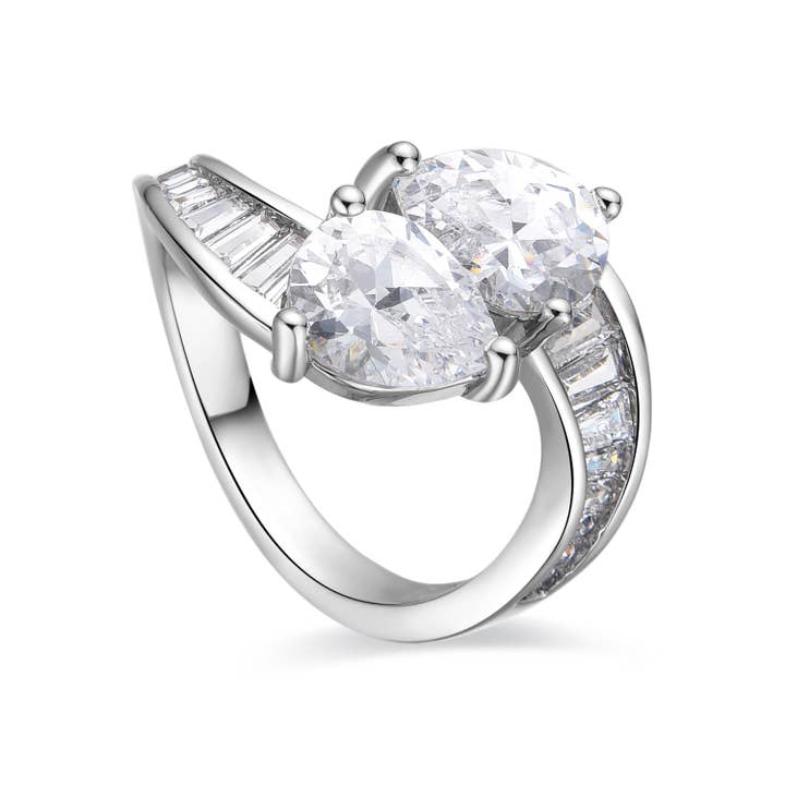 Luxenter - Wholesale Multi-Stone Ring - Anillo con Circonita Brillante acabado plata - Darbia