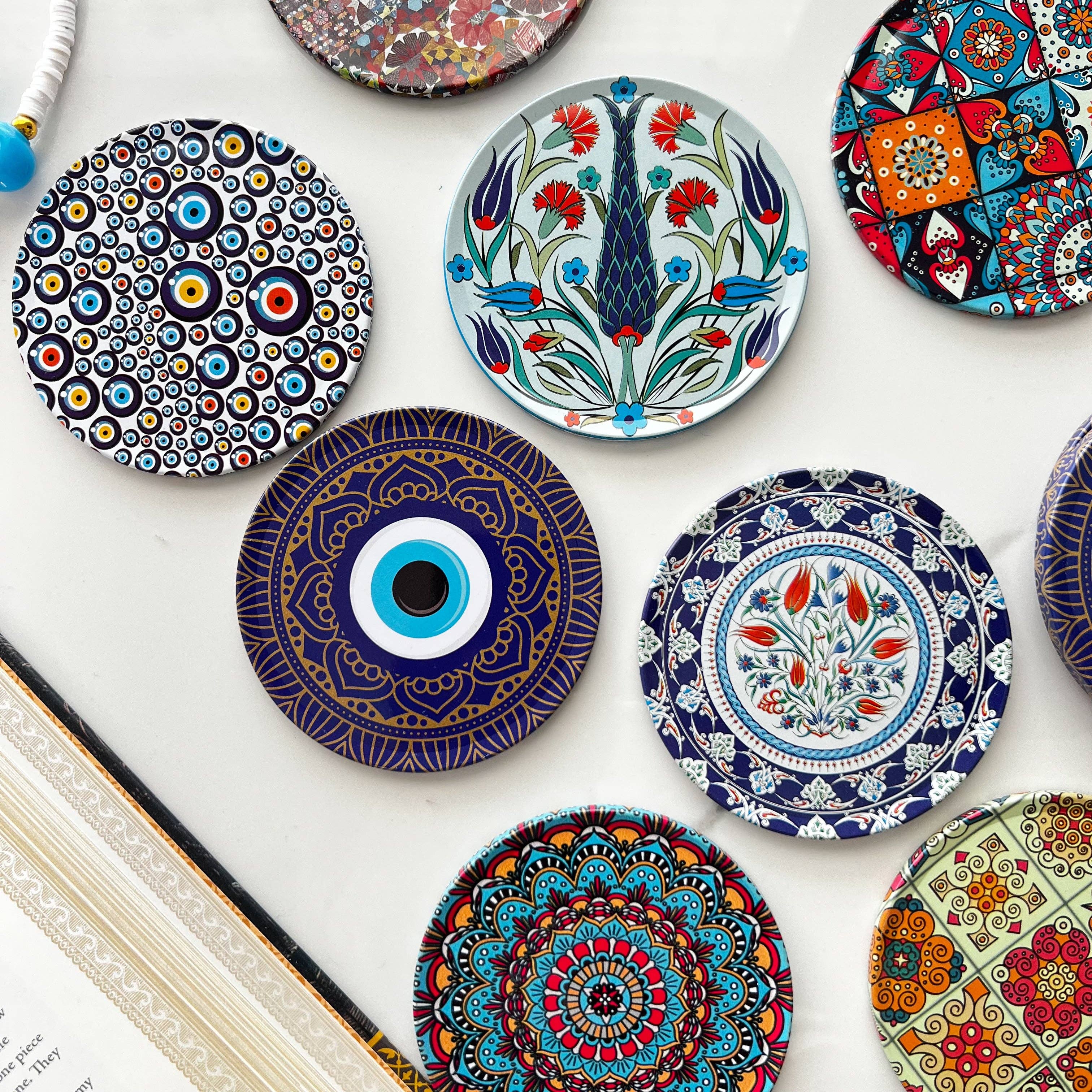 Umays Boho - Vente Sous-verre - Dessous de verre floral, petits cadeaux de Noël pour femmes, décoration intérieure2