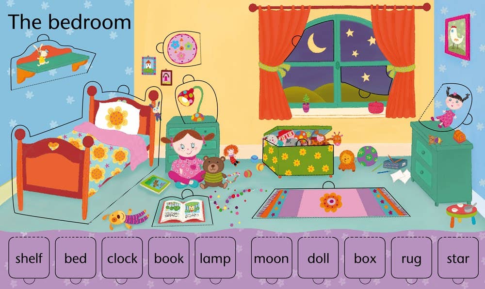 HarperCollins - Wholesale Preschool Book (3-5) - Lift-The-Flap Word Book : Usborne2