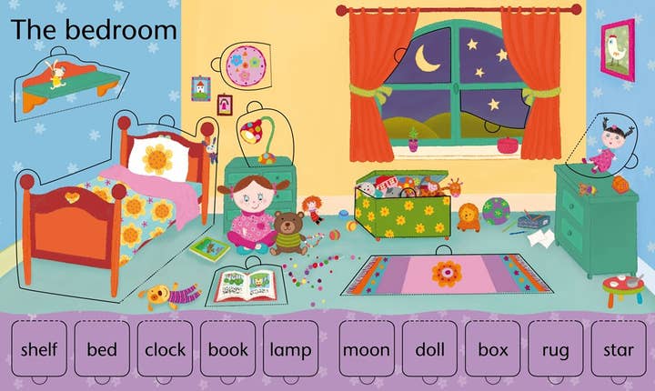 HarperCollins - Wholesale Preschool Book (3-5) - Lift-The-Flap Word Book : Usborne2