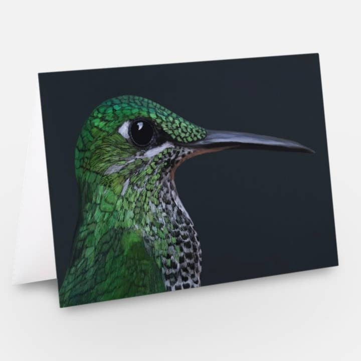 Tarjeta de Felicitación - Colibrí Brillante de Corona Verde para venta al por mayor de Unperfekt Studios