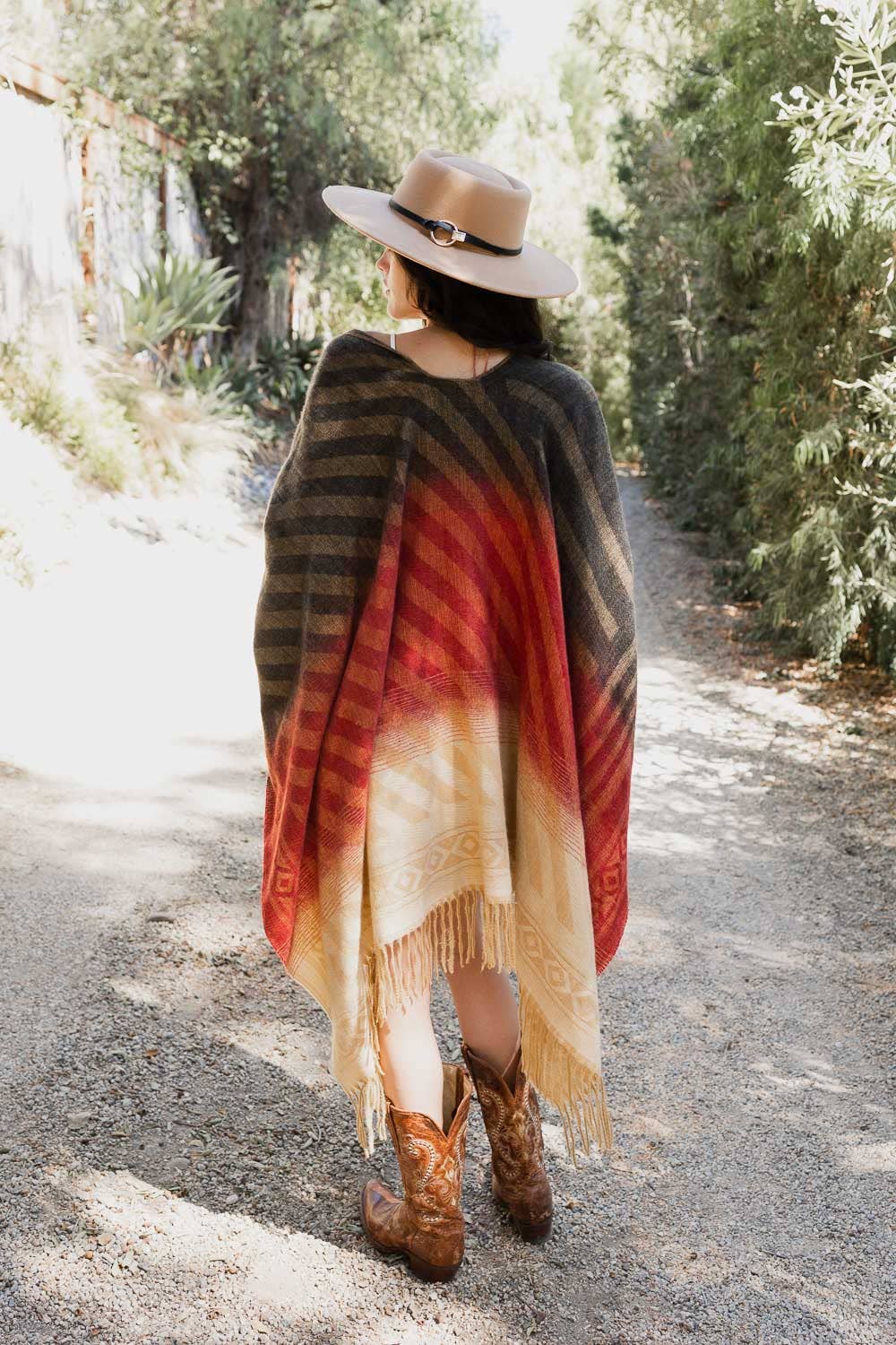 Leto Accessories - Wholesale Poncho - Women's - Bohemian Serape Ruana 🍂 | Cozy Fall Winter Cover Up3