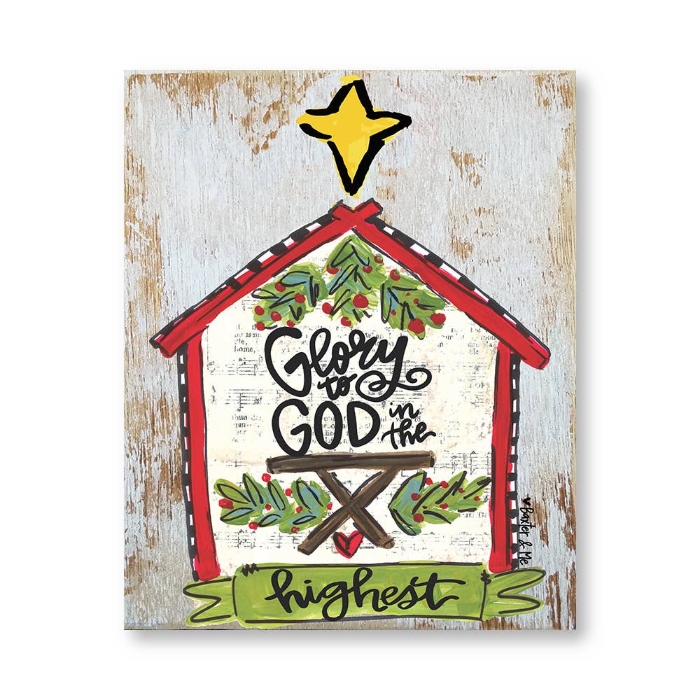 Baxter & Me - Wholesale Art Print - Glory To God - Wrapped Canvas0