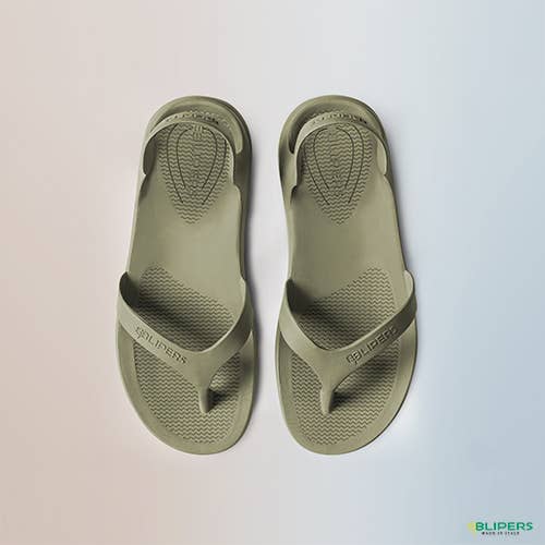 BLIPERS – Großhandel Flip-Flops – Unisex – Unisex Zehentrenner-Gummisandale DESERT GREEN - Blipers4